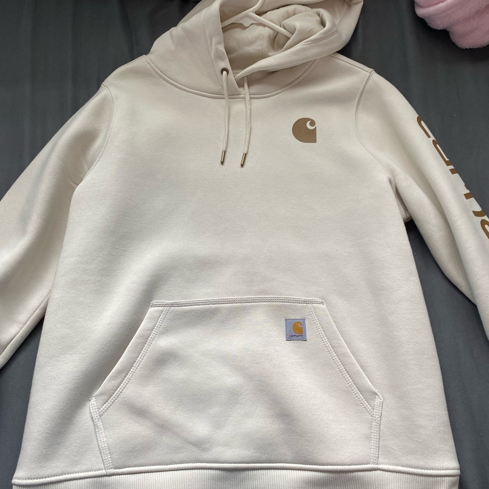 Carhartt Off-White Hoodie with Logo